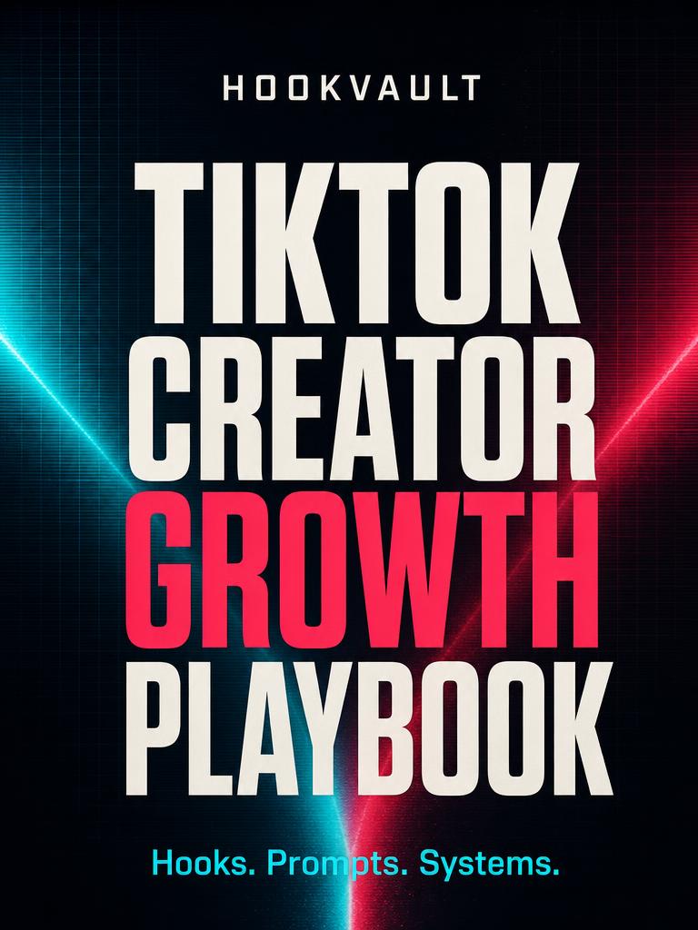 TikTok Creator Growth Playbook cover shown on a tablet